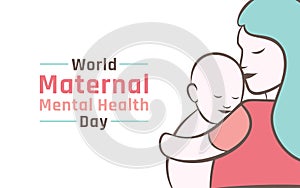 World maternal mental health day design