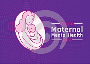 World maternal mental health day design
