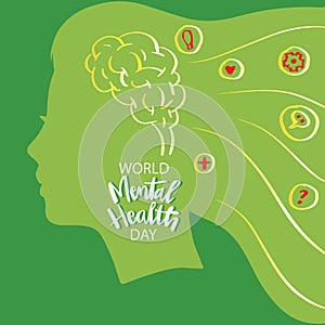 World Mental Health Day Concept