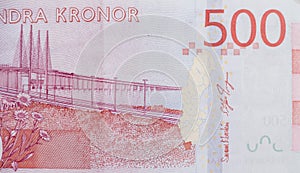 World money collection. Fragments of Swedish money