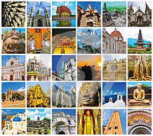 World Monuments Collage