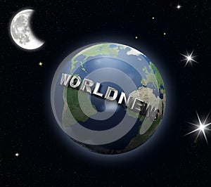 World-news globe