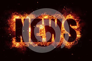 World news hot text on fire flames explosion burning