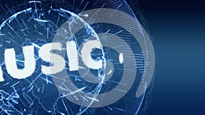 World News Music Internet Intro Teaser blue