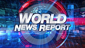 World News Report - Broadcast Animation Graphic Title