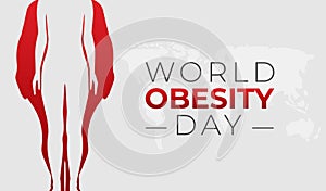 World Obesity Day Background Illustration Banner photo