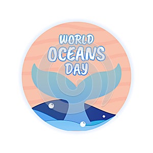 World Ocean Day Pin in Pastel