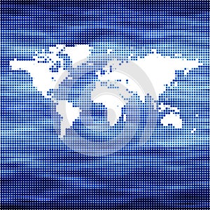 World Ocean vector map concept