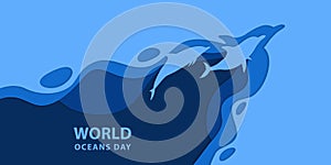 WORLD OCEANS DAY BACKGROUND DESIGN