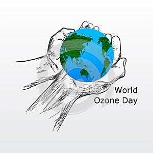 World ozone day vector illustration design