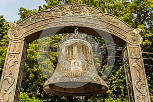 World peace bell from different unique angles close up shots