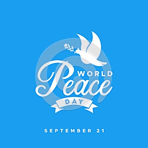 World Peace Day Vector Design Illustration For Celebrate Moment