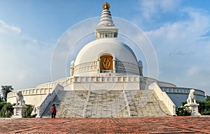 World Peace Pagoda in Lumbini