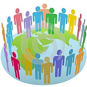 World people group meet on Earth Eastern globe