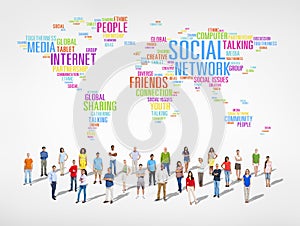 World People with Social Networking Concept