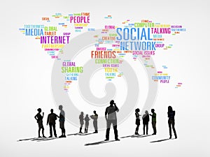 World People with Social Networking Concept