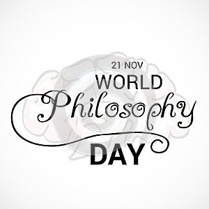 World Philosophy Day.