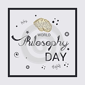 World Philosophy Day.