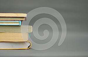 World Philosophy Day. Stack of books with pens and lettering on white background.