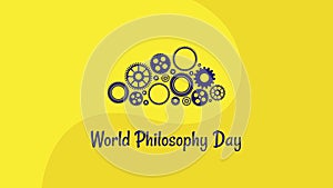 World Philosophy Day. Vector illustration