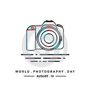 World Photography Day vector illustration