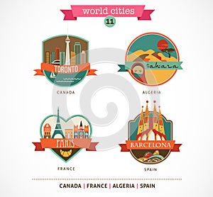 World Places - Paris, Toronto, Barcelona, Sahara