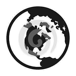 World planet earth isolated icon