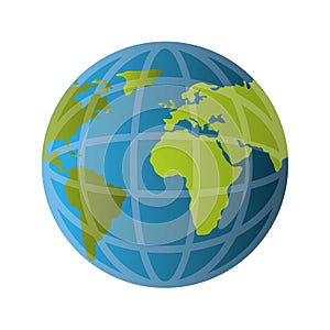 World planet earth isolated icon