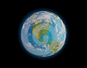 World planet earth North America USA. elements of this image fur