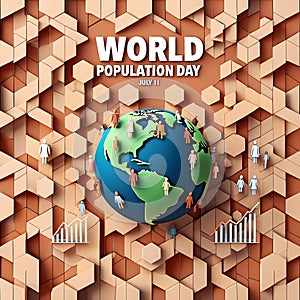 World Population Day Concept Illustration