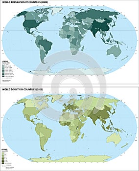 World population map () photo