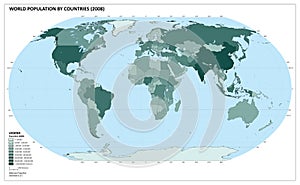 World population map ()