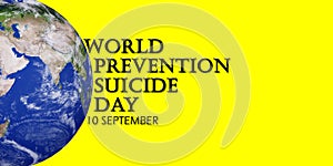 world prevention suicide day concept.