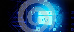 World Programming Coding Concept Illustration Background