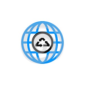 world protect environment globe icon