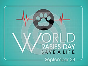 World Rabies Day background photo