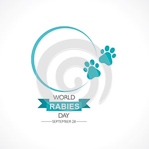 World Rabies Day concept observed on September 28th