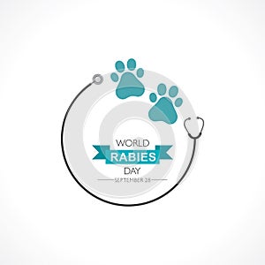 World Rabies Day concept observed on September 28th photo