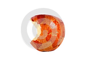 The world in a red apple