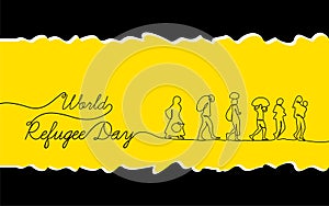 world Refugee day concept design