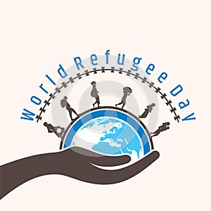 world Refugee day concept design