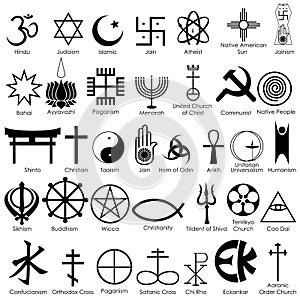 World Religious Symbol photo