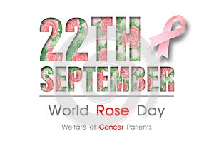 World Rose Day card and poster campaign in paper cut design