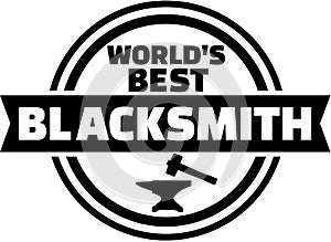 World's best Blacksmith button