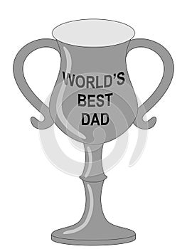 World's best dad trophy