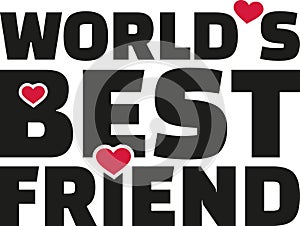 World`s best friend lettering
