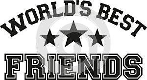 World`s best friends lettering