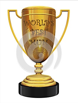 World's best mum trophy