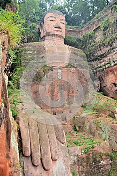 World's biggest Buddha in Leshan, China