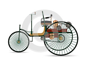 The world`s first car 1886 Benz Patent-Motorwagen